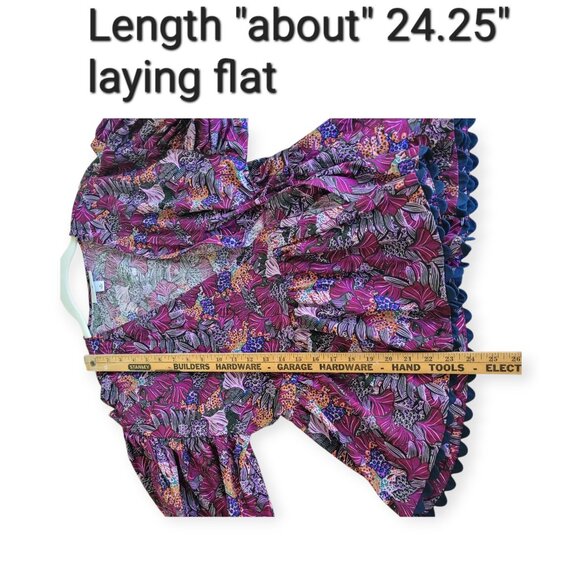 Kika Vargas Scallop Edge Cotton Wrap Blouse Medium - Picture 6 of 10